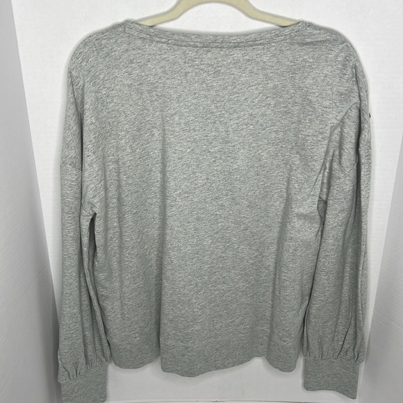 NWT Lily Pulitzer Tippie Sweatshirt Embellished Heathered Seaside Gray Large - Picture 6 of 6